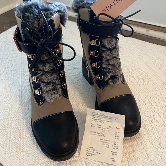 Patrizia Women’s Hilvia boots -black and grey - Picture 1 of 4